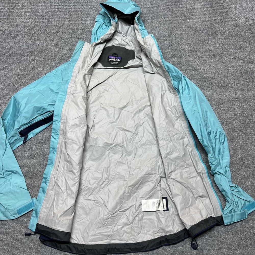 Patagonia Torrentshell Jacket Womens XS Blue Hooded Waterproof Windbreaker 83807 - Picture 4 of 10